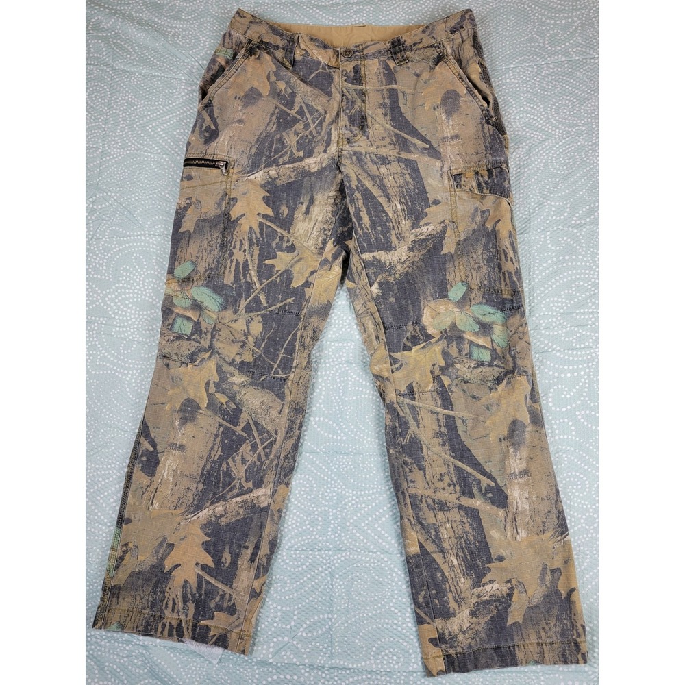 Columbia Men's Camo Cargo Pants Outdoor Hunting Fishing Size 34W 30L Ripstop